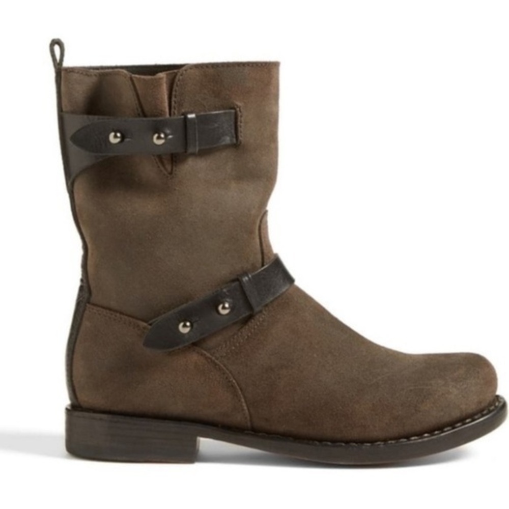 rag & bone waxed calfskin moto boots size 9 39 - Picture 1 of 11